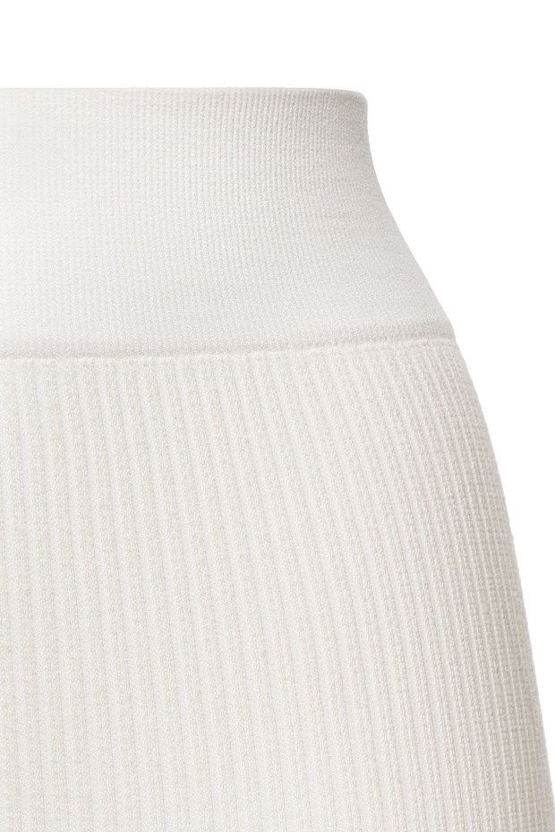 Велосипедки с высокой посадкой в рубчик (пломбир)