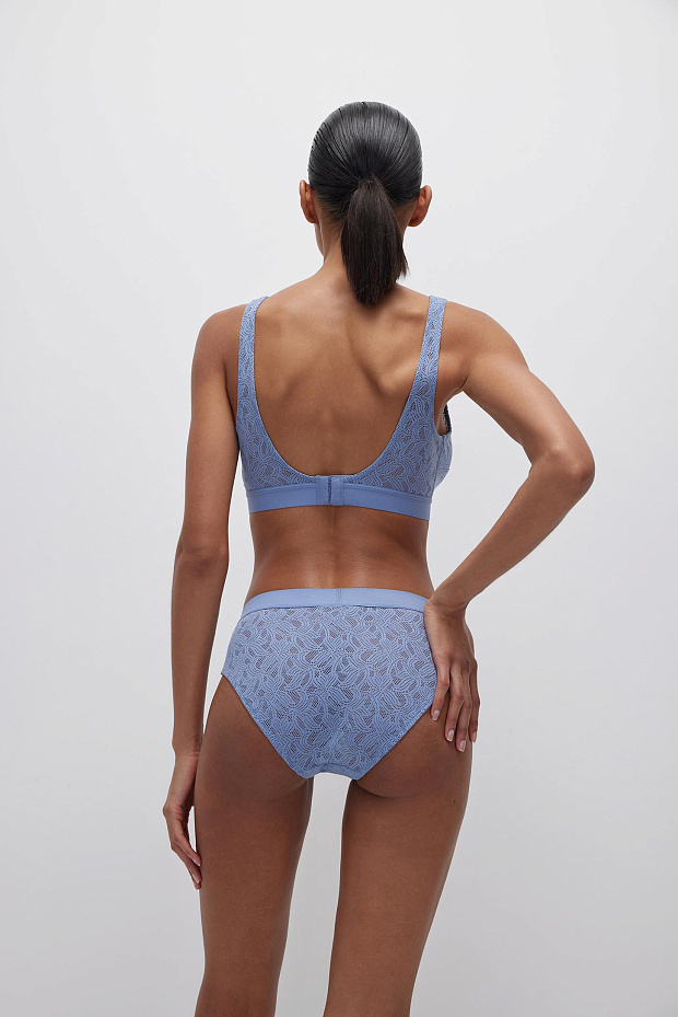 Трусы-слипы со средней посадкой (джинсово-голубой)