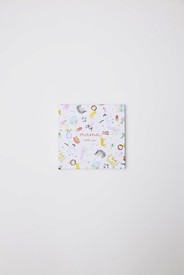 Платок с принтом материнство (голубой)