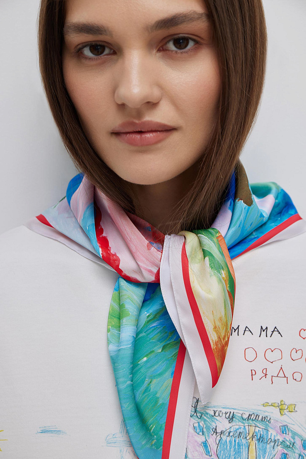 Платок с принтом материнство (мультиколор)