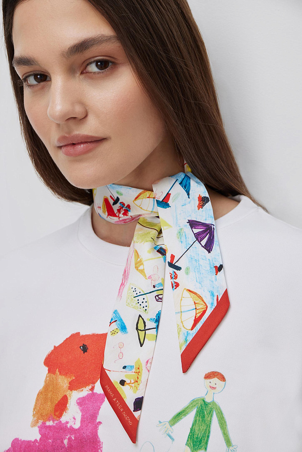 Платок-лента с принтом материнство (мультиколор)