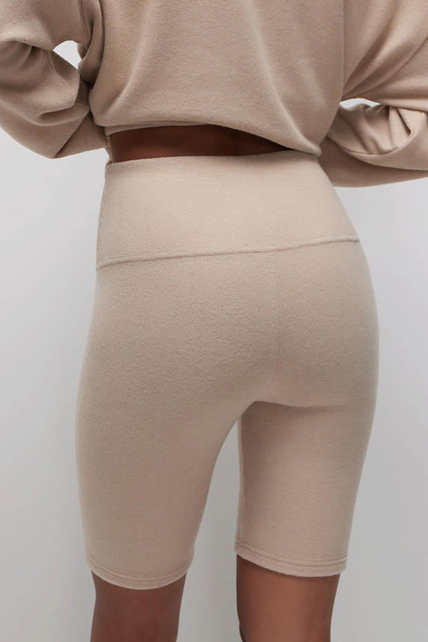 Велосипедки из мягкого трикотажа (кофе с молоком)