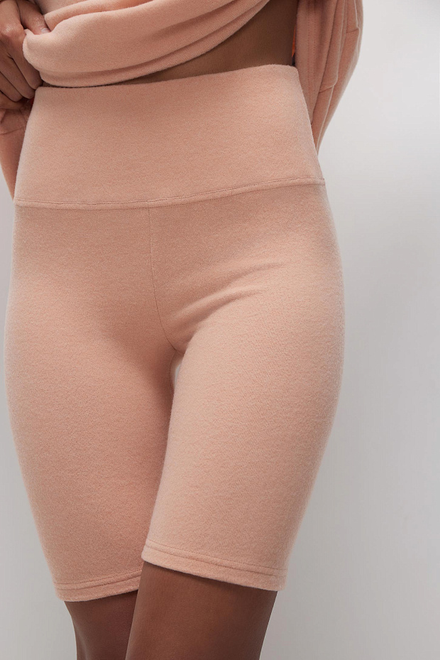 Велосипедки из мягкого трикотажа (персиковый)