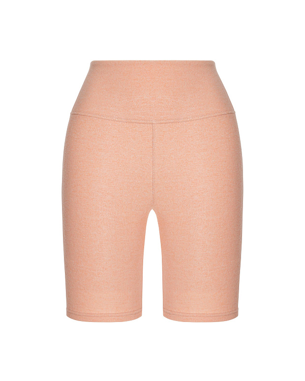 Велосипедки из мягкого трикотажа (персиковый)