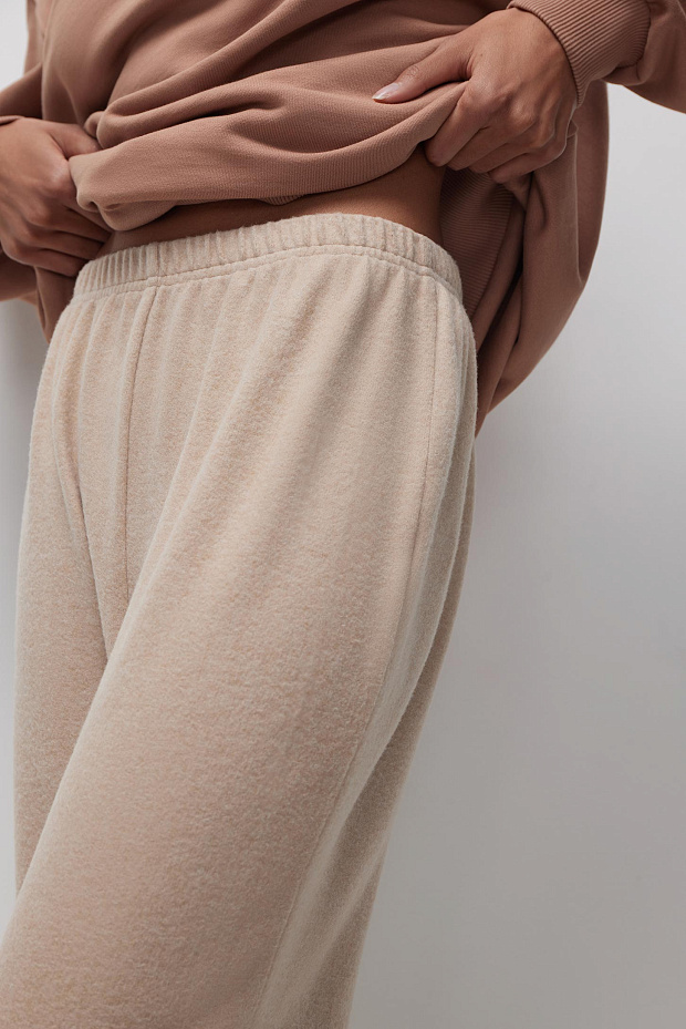 Брюки из мягкого трикотажа (кофе с молоком)