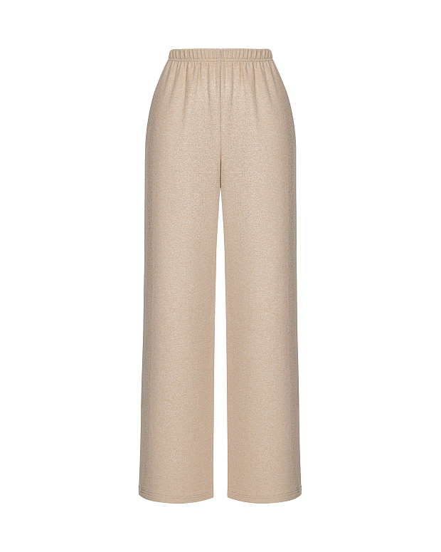 Брюки из мягкого трикотажа (кофе с молоком)