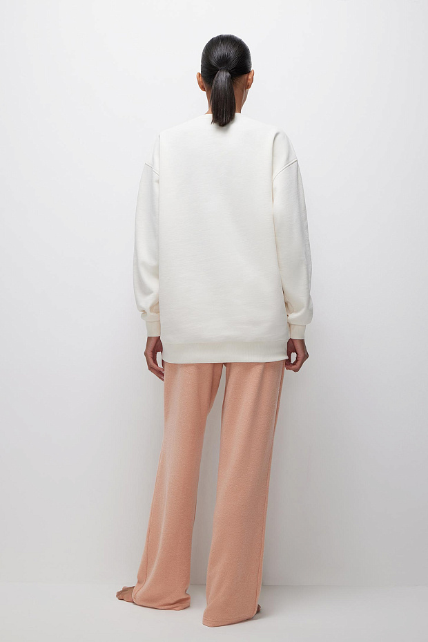 Брюки из мягкого трикотажа (персиковый)