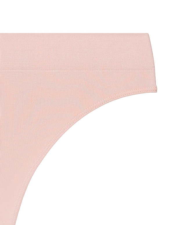 Трусы-стринги с высокой посадкой до 4XL (розово-бежевый)