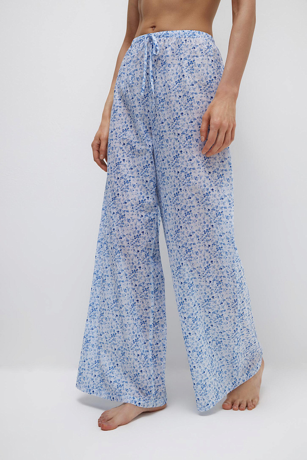 Брюки из батиста (голубой)