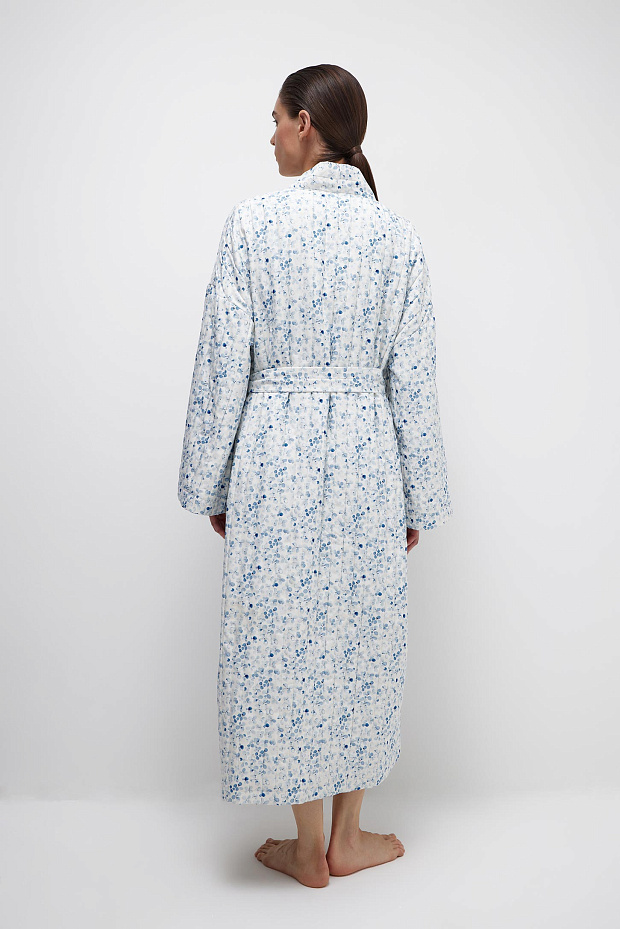 Халат стеганый (голубой)