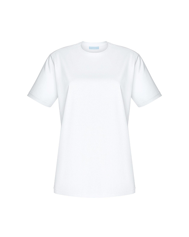 Футболка прилегающего силуэта (молочный)