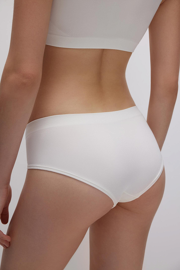 Трусы-хипстер с низкой посадкой Бамбук (молочный)