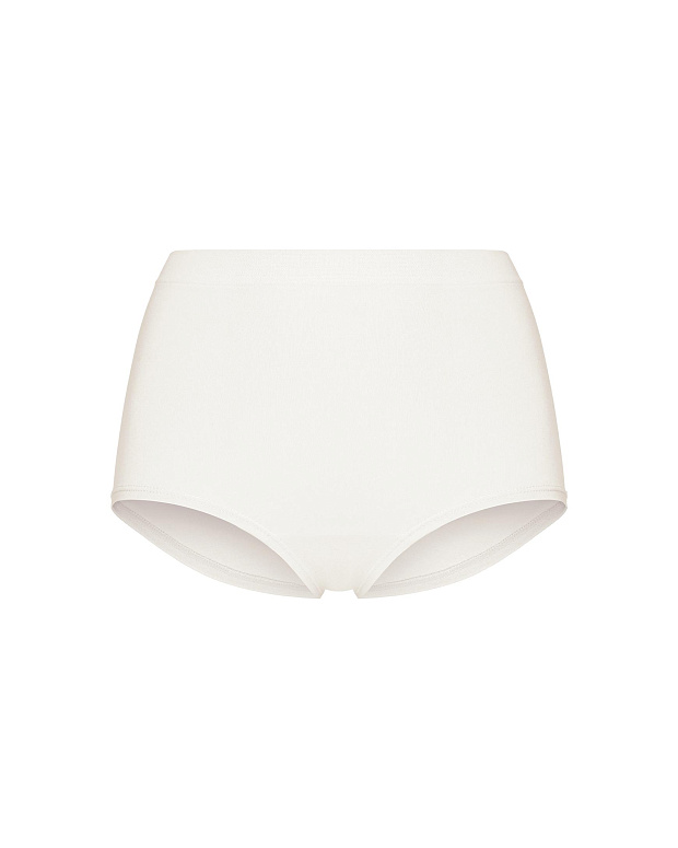 Трусы-кюлот с высокой посадкой Бамбук (молочный)