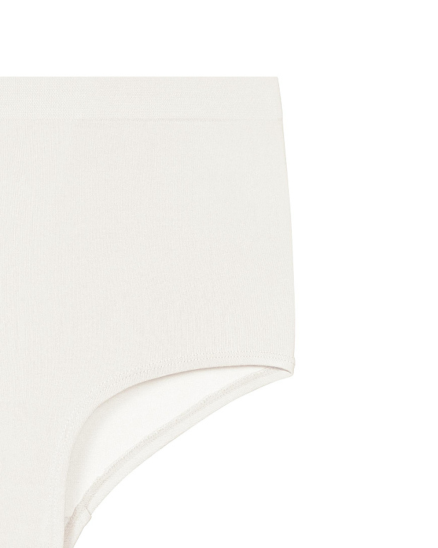 Трусы-кюлот с высокой посадкой Бамбук (молочный)