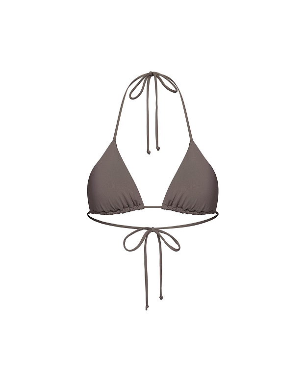 Купальный топ на завязках (шоколад)