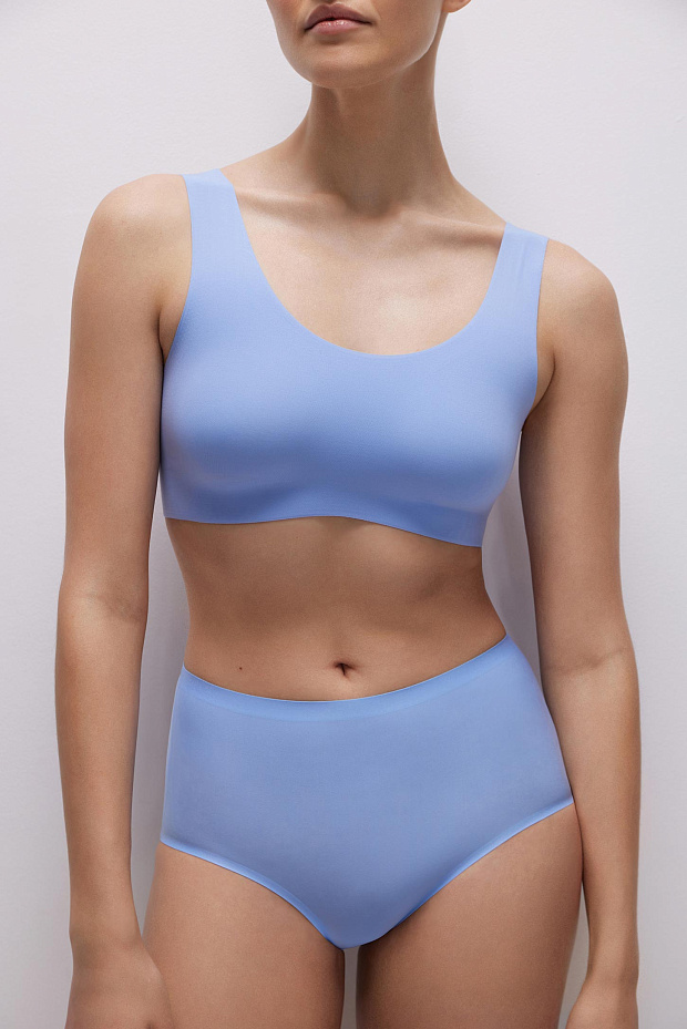 Трусы-кюлот с лазерным кроем Invisible (ярко-голубой)