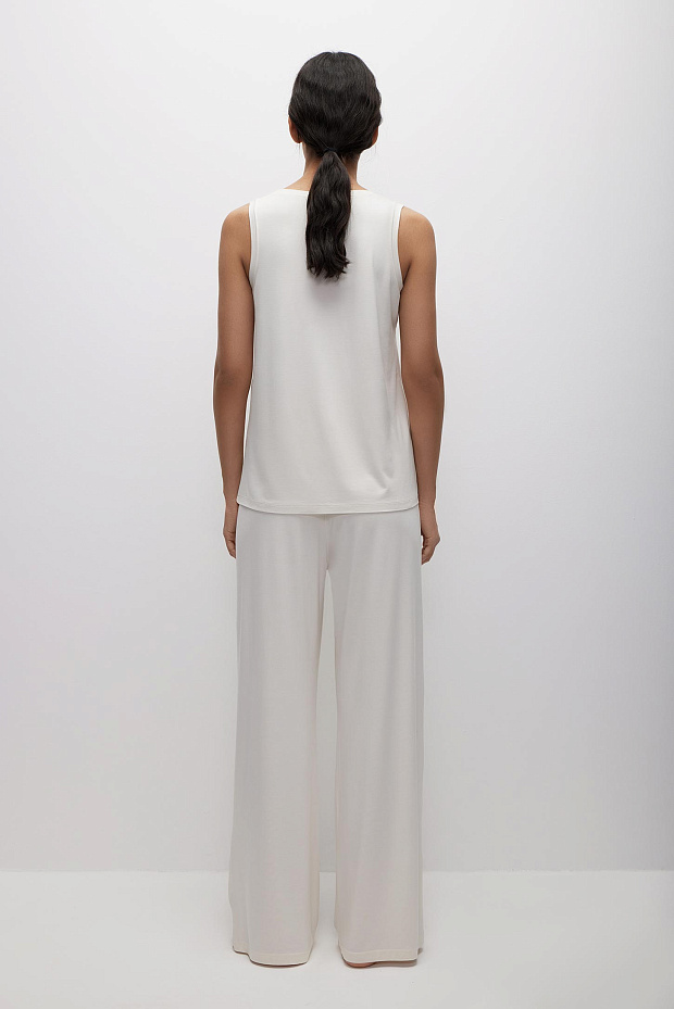 Пижамные брюки женские (сливочный)