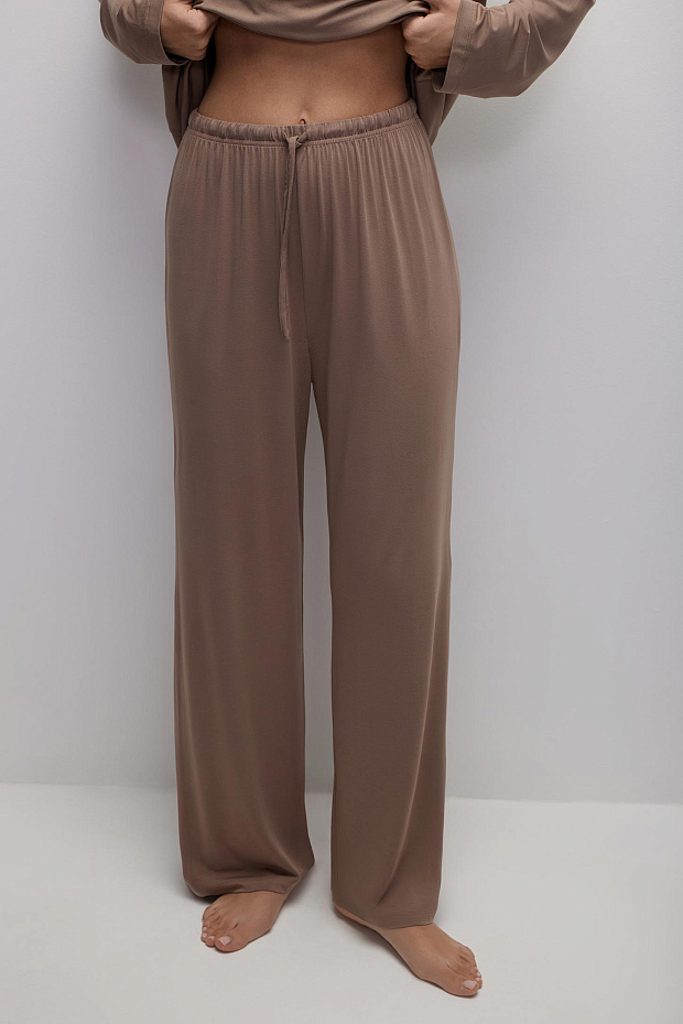 Пижамные брюки женские (кофейный)