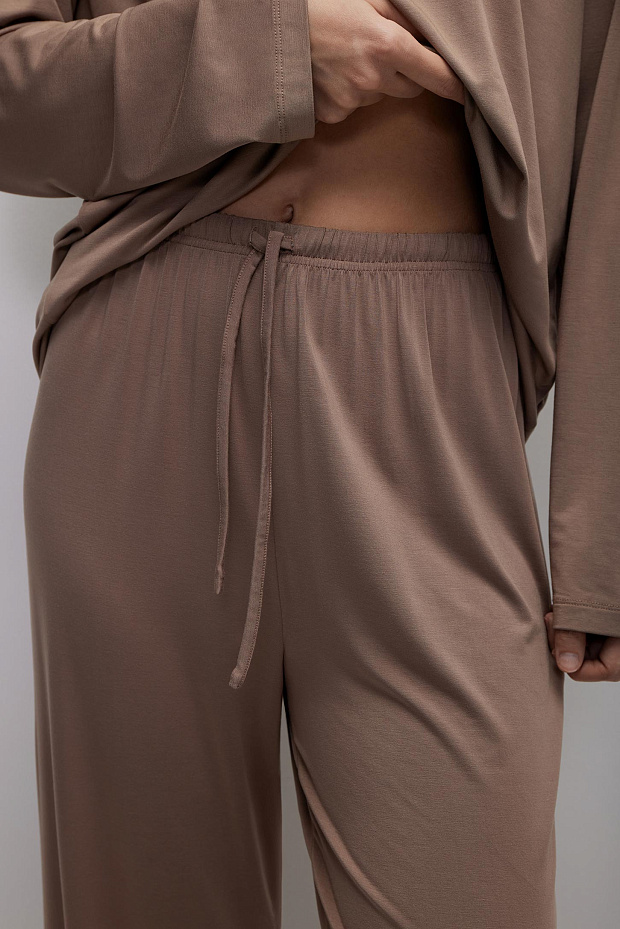 Пижамные брюки женские (кофейный)