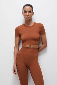 Кроп-топ из бамбукового трикотажа Day-to-day