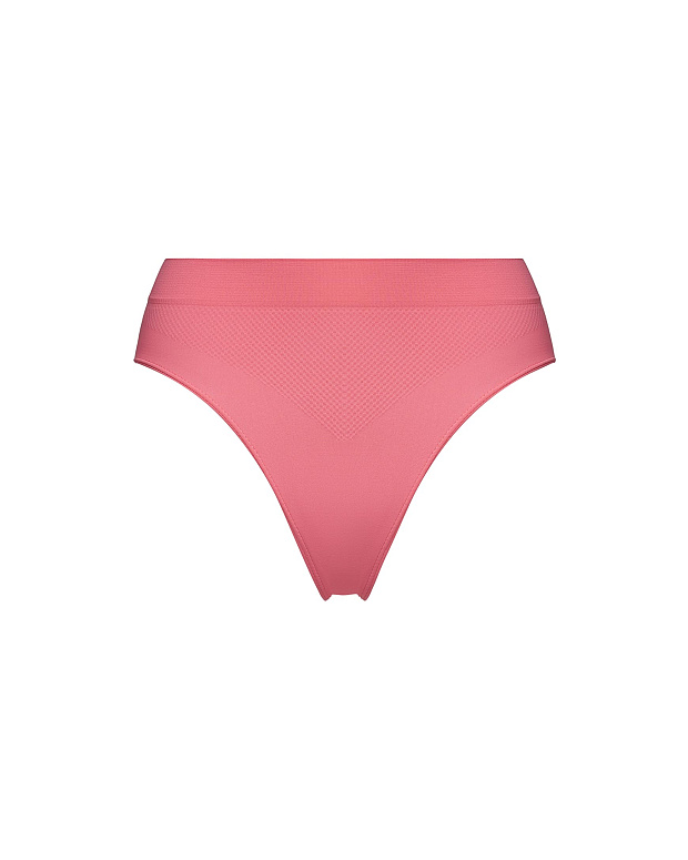 Трусы-слипы с высокой посадкой (нежный коралл)