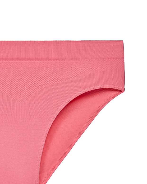 Трусы-слипы с высокой посадкой (нежный коралл)