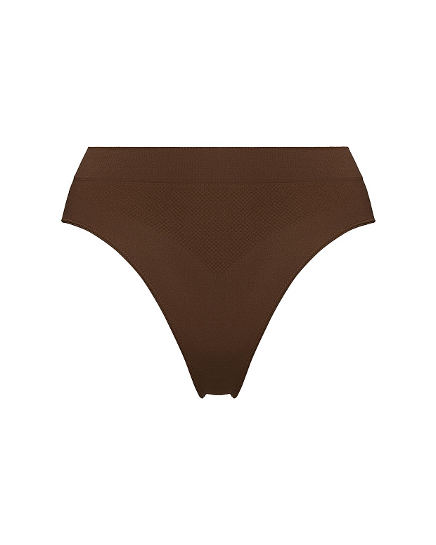 Трусы-слипы с высокой посадкой (молочный шоколад)