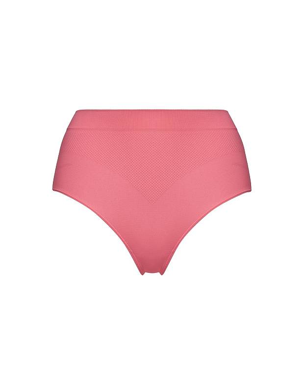 Трусы-кюлоты с высокой посадкой (нежный коралл)