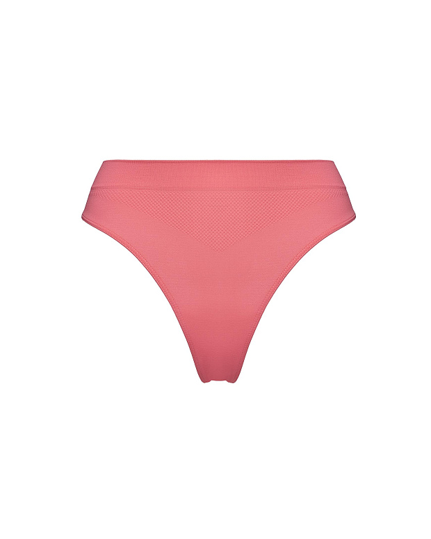 Трусы бразильяна с высокой посадкой (нежный коралл)