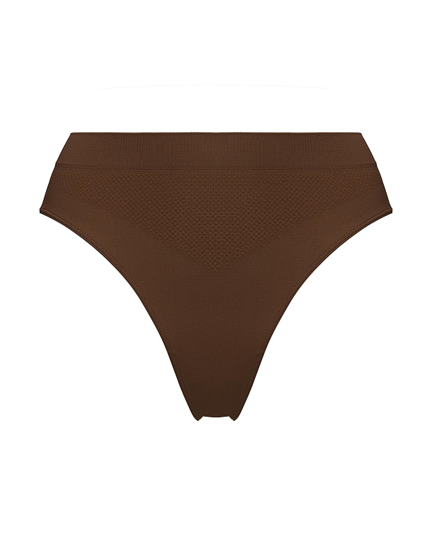 Трусы бразильяна с высокой посадкой (молочный шоколад)
