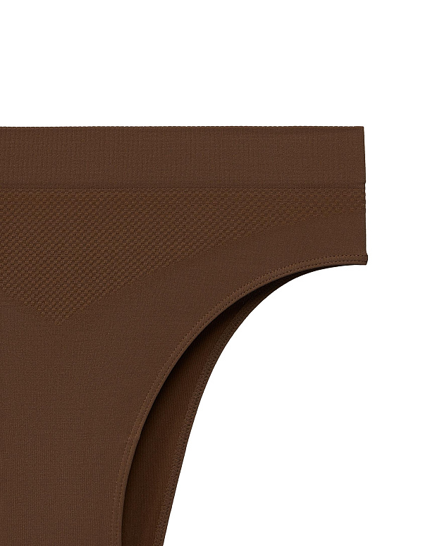 Трусы бразильяна с высокой посадкой (молочный шоколад)