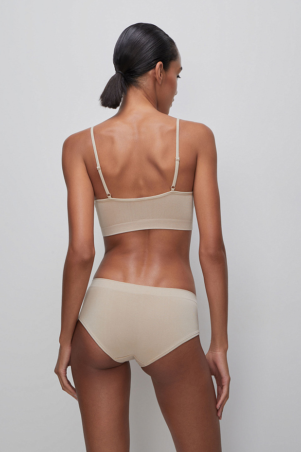 Топ на тонких бретелях Бамбук (светло-бежевый)