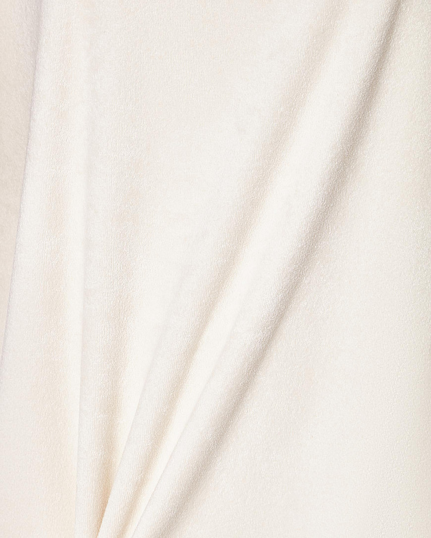 Брюки на резинке из махровой ткани (сливочный)