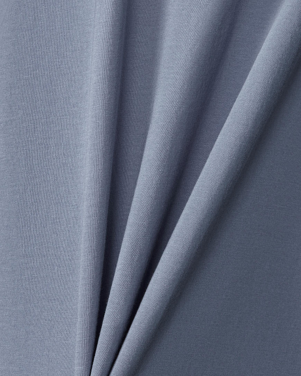 Футболка оверсайз с принтом (сизый)