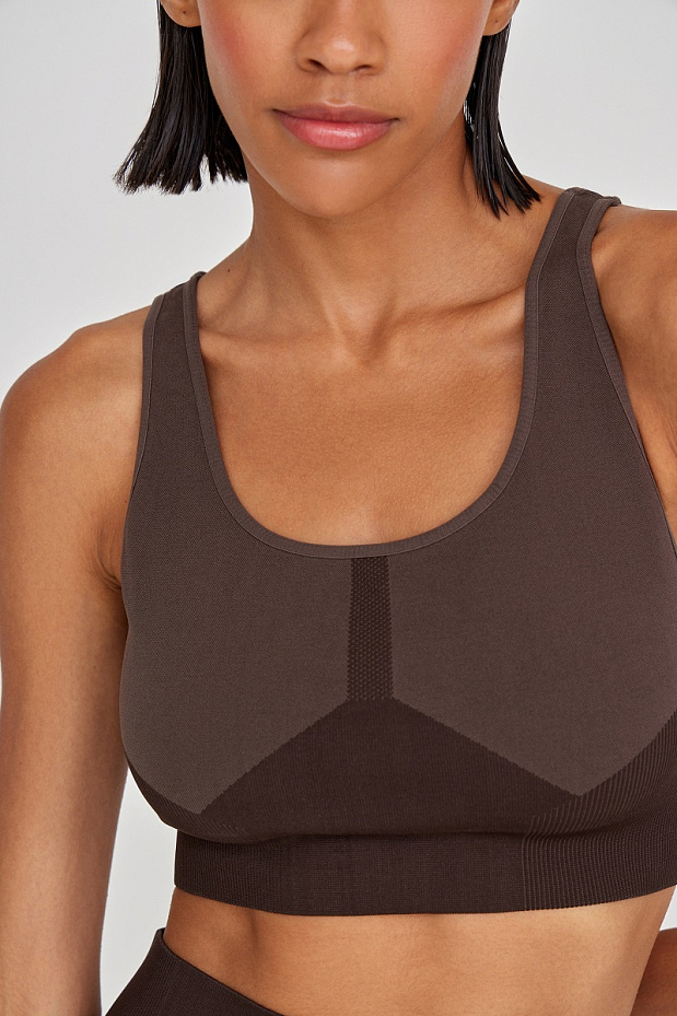 Топ спортивный (коричневый)