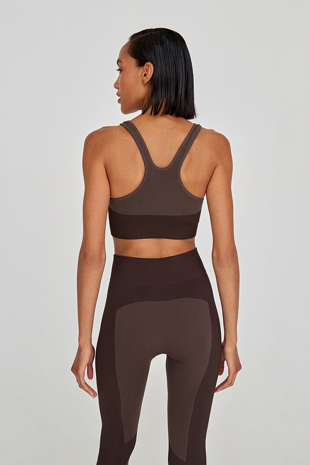 Топ спортивный (коричневый)