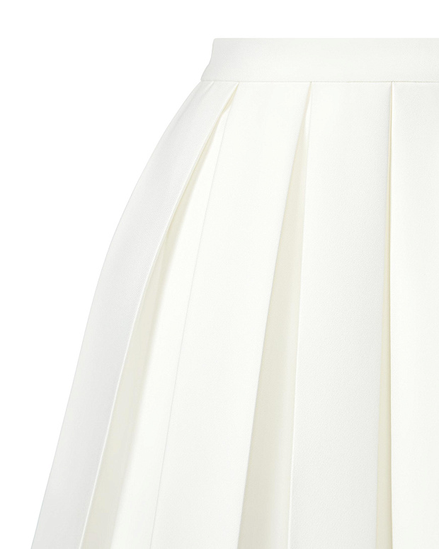 Юбка плиссированная спортивная (белый)