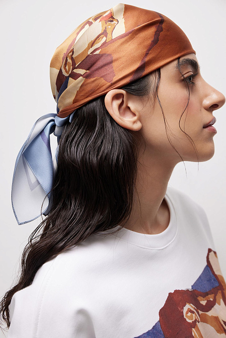 Платок с принтом (мультиколор)