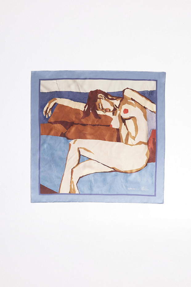 Платок с принтом (мультиколор)