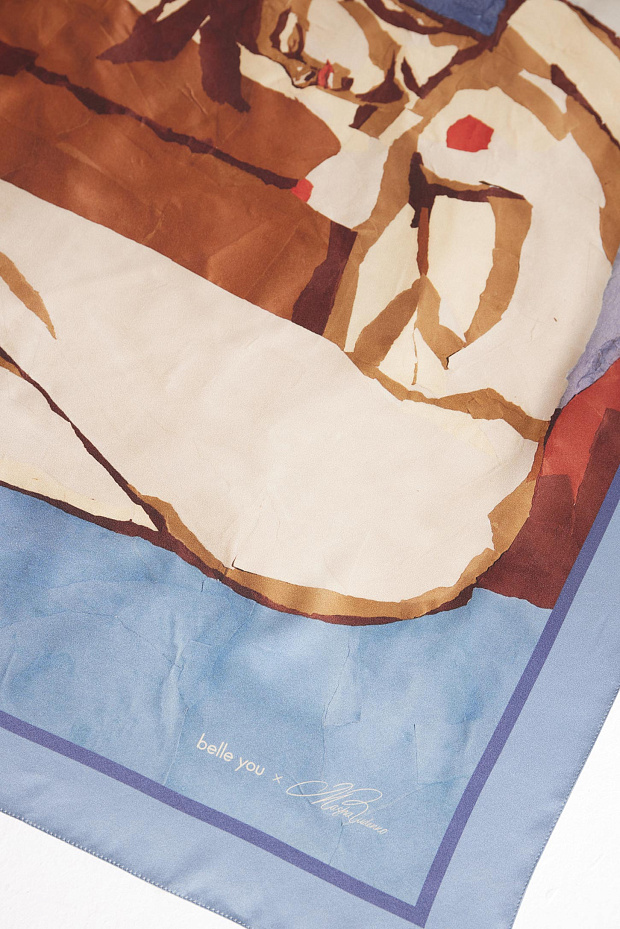 Платок с принтом (мультиколор)