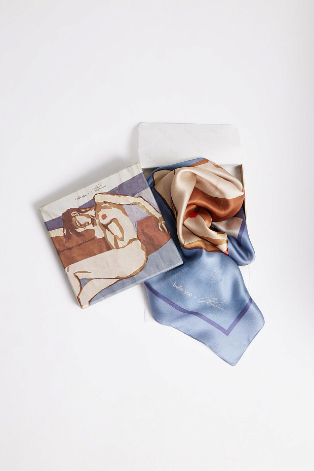 Платок с принтом (мультиколор)