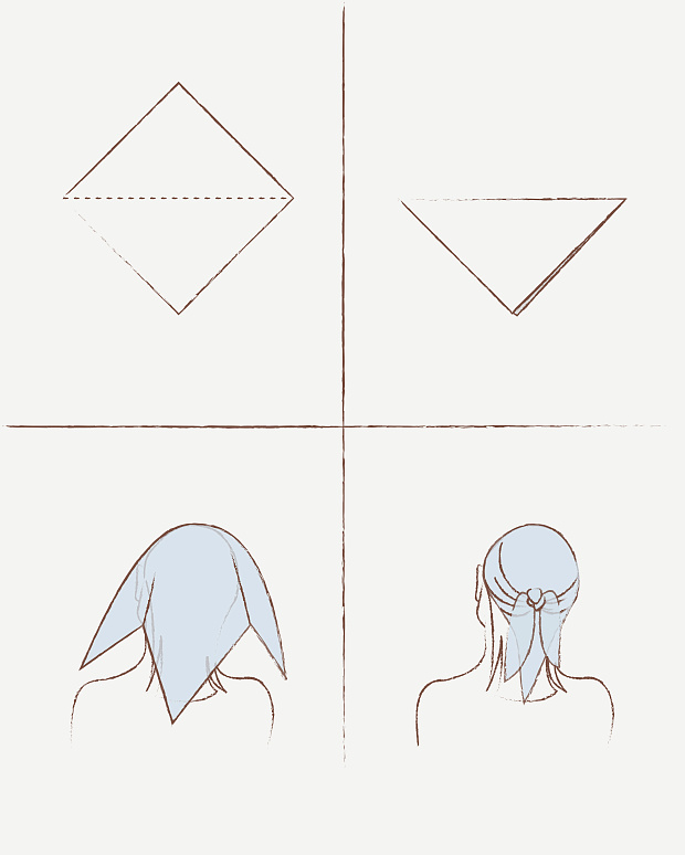 Платок с принтом материнство (мультиколор)