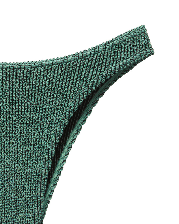 Купальные бесшовные трусы-бразильяно со средней посадкой (зеленый)