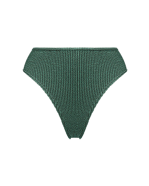 Купальные трусы-бразильяно с высокой посадкой (зеленый)