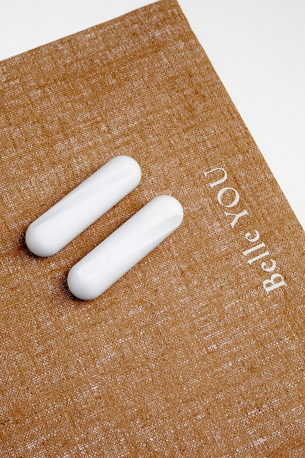 Гантели для фитнеса 1 кг (белый)