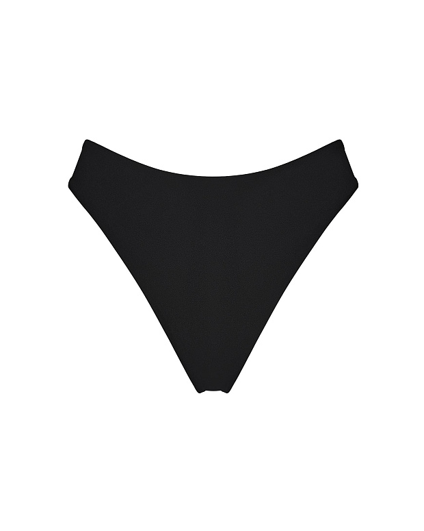 Купальные трусы-стринги с высокой посадкой (черный)