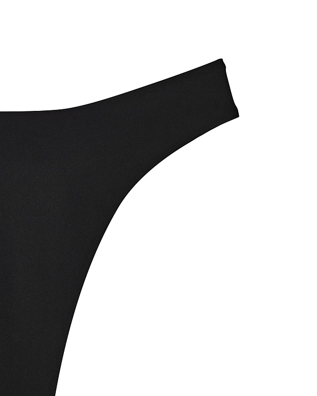 Купальные трусы-стринги с высокой посадкой (черный)