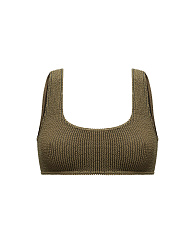 Купальный бесшовный топ на широких бретелях