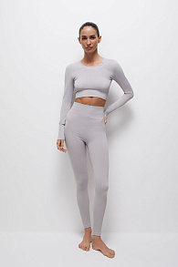 Легинсы в диагональный рубчик