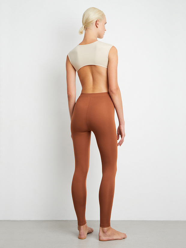 Легинсы с высокой посадкой (терракотовый)